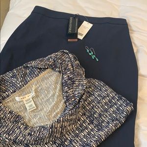 NWT Banana Republic Italian Wool Navy Ski…